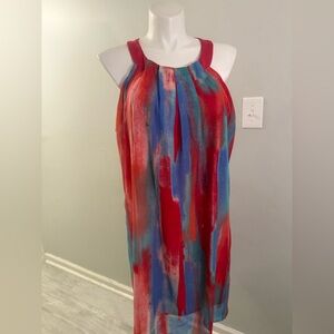 Robbie Bee Women’s Chiffon Halter Dress Size XXL